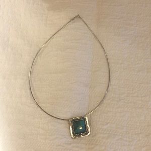 Silpada N 1509 square turquoise necklace